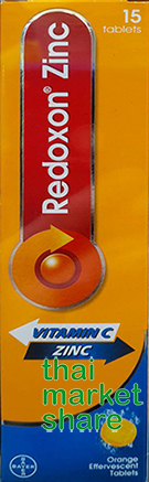 รูปภาพของ Redoxon  Vitamin C plus Zinc เรด็อกซอน ซี ดี พลัส ซิ้งค์ 15เม็ดฟู่